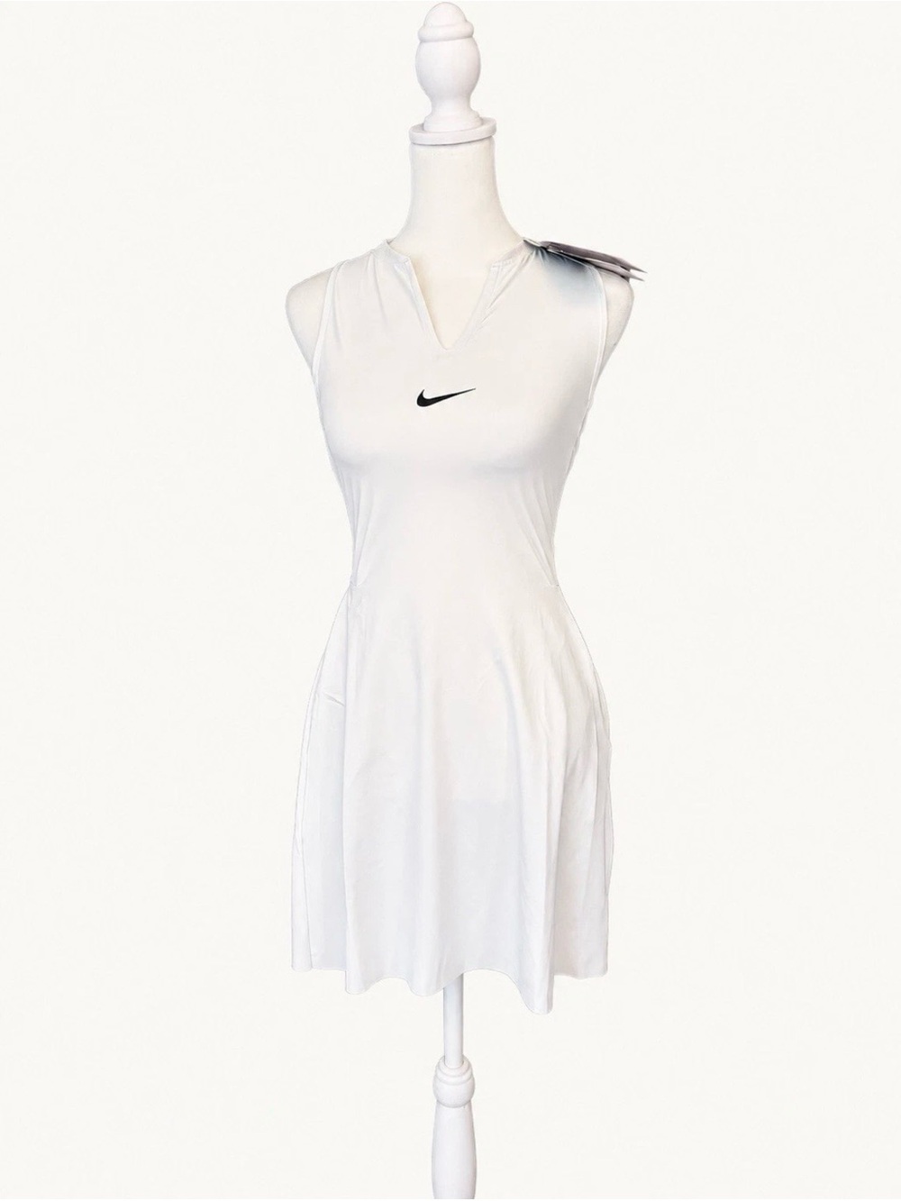 Nike Dri-FIT Slim Fit Women's Tennis Dress One Piece [S] White DX1427-100